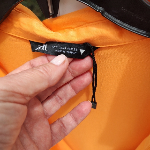 Zara orange satin mini dress - Picture 11 of 12